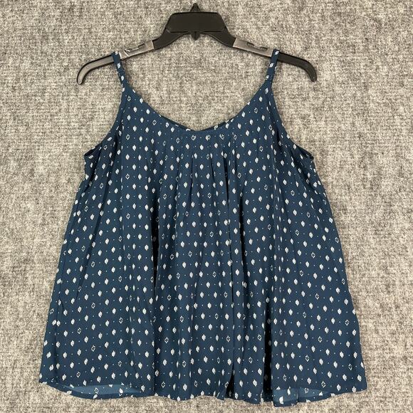 Torrid Shirt Women 1X 1 Strappy Blue Basic Sleeveless Casual‎ Lightweight - Picture 1 of 9